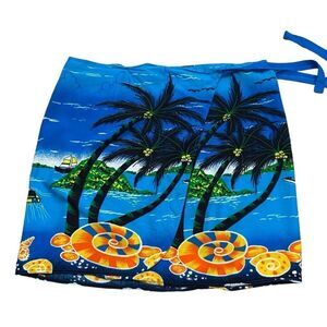 UNO Brand Ladies Tradtional Hawaiian Wrap Mini Skirt Size Medium‎